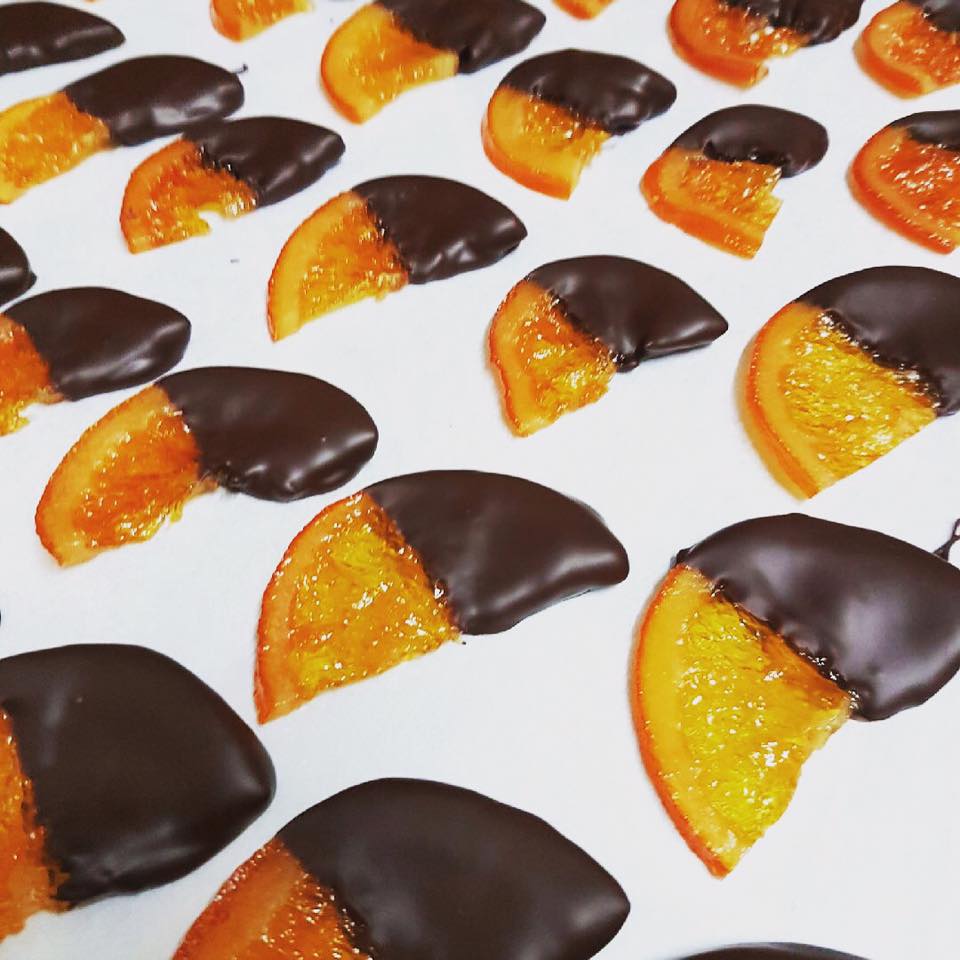 Dipped Candied Oranges